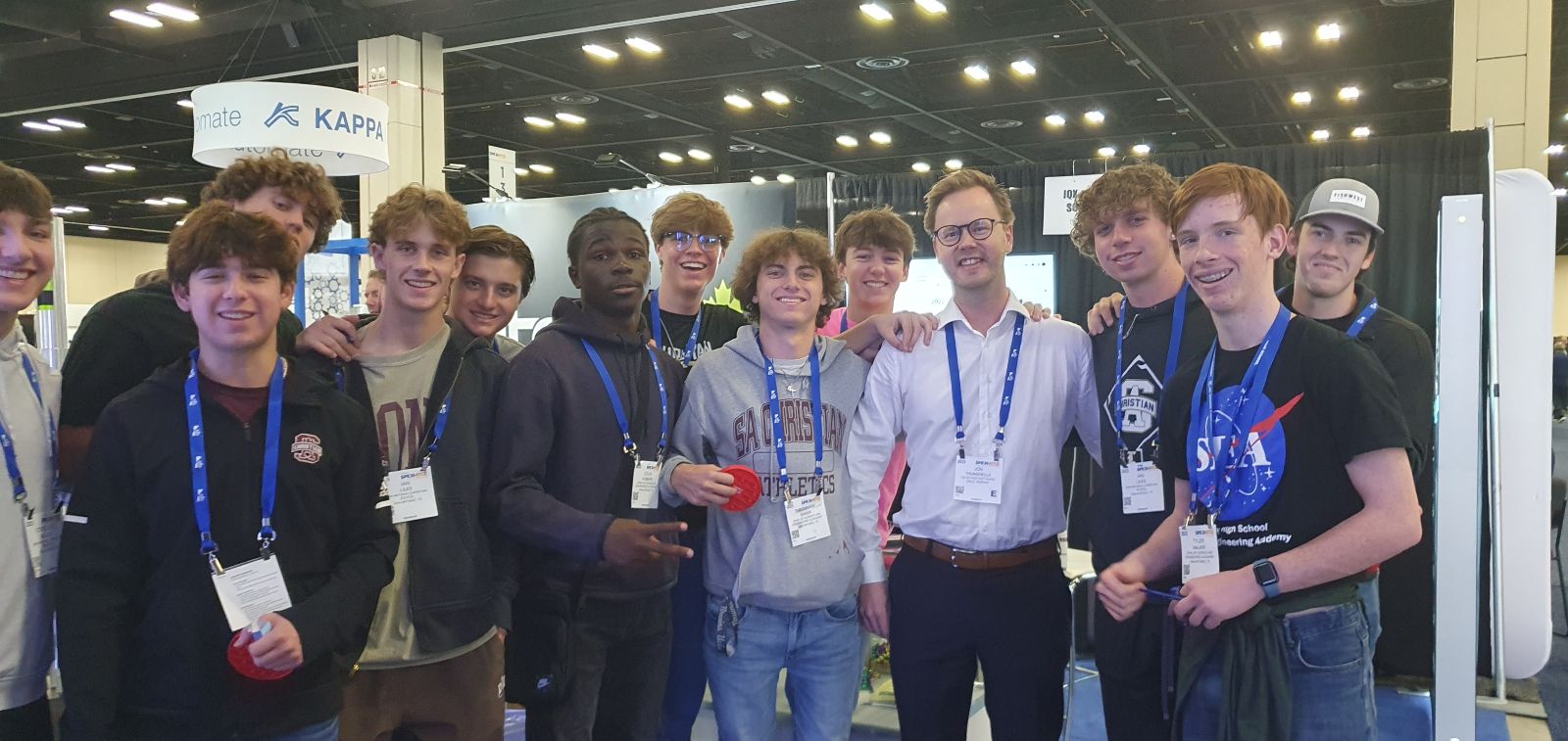STEM students visit iQx booth during ATCE2023 as part of the Energy4me programme